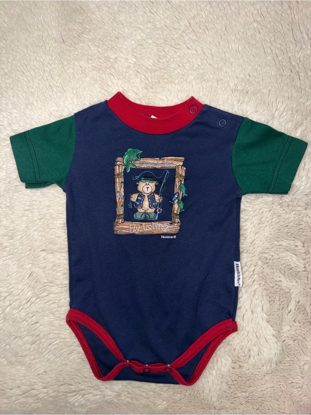 Vintage Healthtex bear onesie